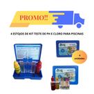 Testador de PH e Cloro de Piscinas KIT com 4 Estojos