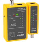 Testar de Cabos de Rede RJ45 Coaxial Vonder Testar de Cabos de Rede RJ45 Coaxial Vonder