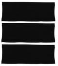 Testeira Headband Faixa de Cabeça HUPI Prime Kit 03 Preto
