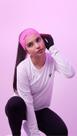 Testeira HeadBand Rosa Liso HUPI