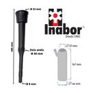 Teteira Borracha Inabor Adaptável WestFalia Longa 8 mm Insuflador para Conjunto Ordenha