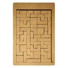 Tetris Quebra-Cabeça educativo Infantil Para Recreação em Mdf para pintar/colorir em casa