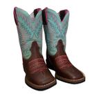 Texana Durango Kids Marrom Cano Turkesa