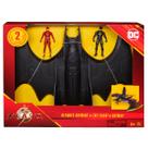 The Flash - Veículo Asa de Morcego com 2 Figuras de 10cm