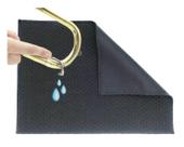 The Original Spit Catcher da Brasstache - Para instrumentos de latão/sopro, almofada de tecido ultraabsorvente e à prova de vazamentos, de várias camadas para esvaziar sua saliva, embalada automaticamente... (única)