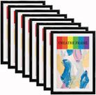 Theatre Frame SparklyHome preto com tapete branco, 8 pacotes