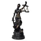 Themis Deusa Justiça Direito Estátua Enfeite PretaDourado