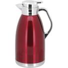 THERMO GARRAFA TÉRMICA 30x14x14cm 2L INOX VERMELHO PAREDE DUPLA