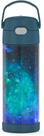 Thermos Funtainer Garrafa de vácuo de aço isolada, 470 ml Galaxy Blue Green