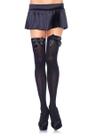 Thigh Highs Costume Hosiery Leg Avenue Satin Bow Black 1X