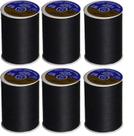 Thread Coats & Clark Dual Duty All Purpose 400 m, preto, pacote com 6 Thread Coats & Clark Dual Duty All Purpose 400 m, preto, pacote com 6