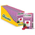 Throat Drops Ricola, mistura de frutas vermelhas sem açúcar 18 gotas x 10