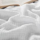 Throw Blanket Bedsure 100% algodão Muslin Twin XL branco