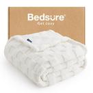 Throw Blanket Bedsure GentleSoft White 50x70 cm para sofá
