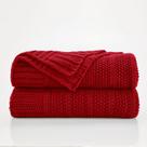 Throw Blanket Douceur Christmas Red 152x203cm Acrílico Throw Blanket Douceur Christmas Red 152x203cm Acrílico