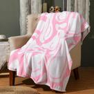 Throw Blanket Frienda Preppy Smile Face Flanela 125x150cm Throw Blanket Frienda Preppy Smile Face Flanela 125x150cm
