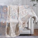 Throw Blanket jinchan Boho 100% algodão musselina 130x150cm laranja