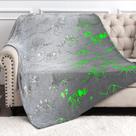 Throw Blanket Levens Dinosaur Glow in The Dark 50x60cm