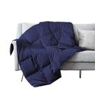 Throw Blanket puredown Soft Feather Down 50x70cm azul marinho