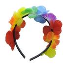 Tiara Adulta Havaiana Hula Hula Colorida