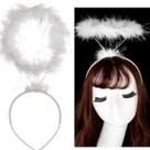 Tiara Anjo Aureola Branca Arco Festa Fantasia Cosplay - NYR