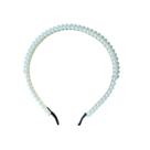 Tiara Arco com Pérolas Branca Feminino Acessório 14cm Tiara Arco com Pérolas Branca Feminino Acessório 14cm