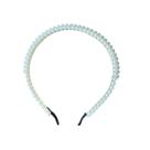 Tiara Arco com Pérolas Branca Feminino Acessório 14cm Tiara Arco com Pérolas Branca Feminino Acessório 14cm