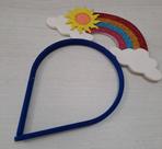 Tiara arco-iris carnaval infantil