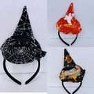 Tiara arquinho chapéu de bruxa halloween