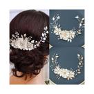 Tiara Arranjo Flor Cabelo Pérolas Strass B 13