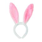 Tiara Coelho de Pelúcia - Rosa ou Azul para Páscoa