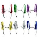 Tiara Com Fios Metalizados Colorida Carnaval Pacote Com 12 Unid.