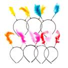 Tiara com Penas Coloridas - 10 Unidades