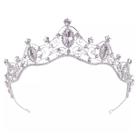 Tiara Coroa Cabelo Noiva Debutante Strass Luxo Princesa