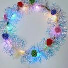 Tiara Coroa Carnaval Halloween Flores Led Pcte 3 Unidades