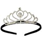Tiara Coroa Strass Noiva Debutante Festa Daminha Delicada