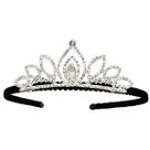 Tiara Coroa Strass Noiva Debutante Festa Daminha Delicada