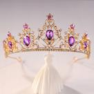 Tiara Coroa Strass Noivas Debutantes Lilás Tiara Coroa Strass Noivas Debutantes Lilás