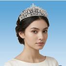 Tiara Coroa Strass Noivas Debutantes Prata Dourada Tiara Coroa Strass Noivas Debutantes Prata Dourada