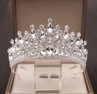 Tiara Coroa Strass Noivas Debutantes Prata Dourada