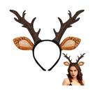 Tiara De Cabelo Com Chifres De Rena Para Adultos E Crianças - Acessório De Fantasia Para Natal,