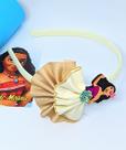 Tiara de Cabelo com Laço 3D Glitter Personagem Princesa Moana Arquinho Infantil Meninas Tendência Festa Aniversário