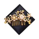 Tiara De Cabelo Com Pérolas E Cristais Dourados Para Mulheres, Acessórios De Cabelo Para Noivas E Tiara De Cabelo Com Pérolas E Cristais Dourados Para Mulheres, Acessórios De Cabelo Para Noivas E