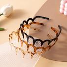 Tiara De Cabelo Feminina Coreana Antiderrapante Em Formato U Com Dentes Fixos De Plástico Para