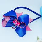 Tiara de Cabelo Infantil Meninas Arquinho com Laço 3D Desenho Disney Stitch Lilo Angel Festas Aniversário Temática