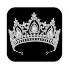 Tiara de casamento Crown SWEETV Queen para mulheres Bride Silver Tiara de casamento Crown SWEETV Queen para mulheres Bride Silver