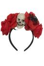 Tiara de Caveira Rosas Vermelhas - HALLOWEEN - QUIMERA KIDS