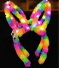 Tiara de coelho arco iris c/ led q23248
