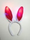 Tiara de Coelho Pelucia com Luzes e Led COR Rosa - ModaMix
