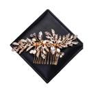 Tiara De Cristal Dourado Com Pérolas Para Mulheres, Acessórios De Cabelo Para Noivas E Festas De
